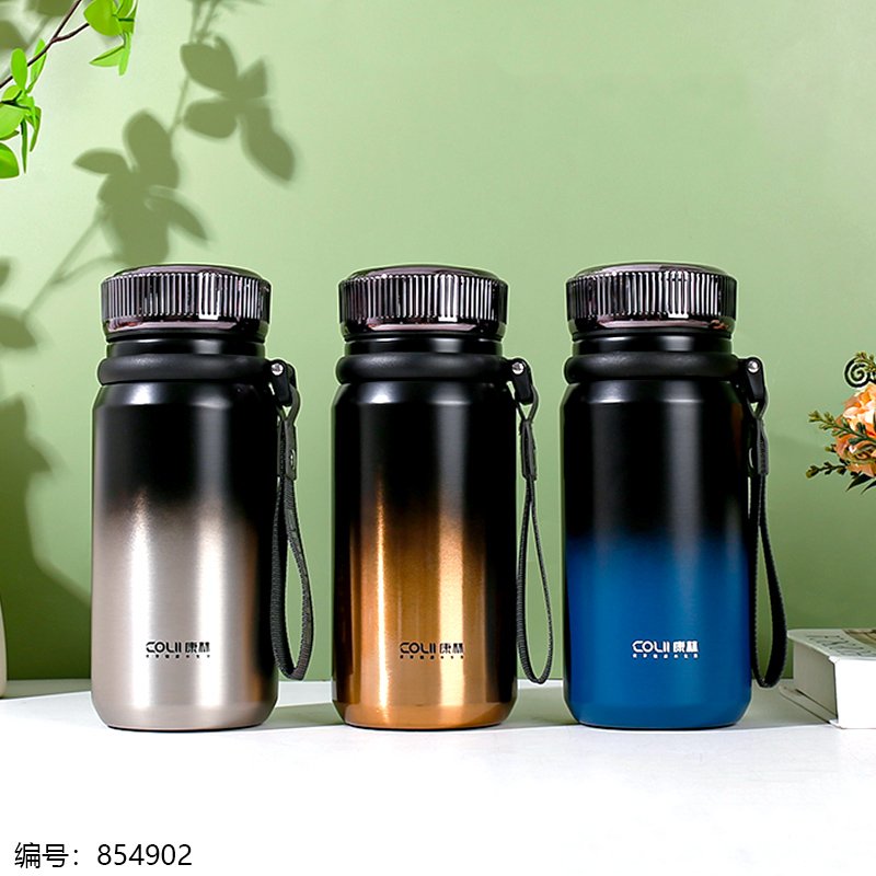 Bouteille Thermos Conglin 253-700 Yuele avec Anse Bandoulière - Acier Inoxydable