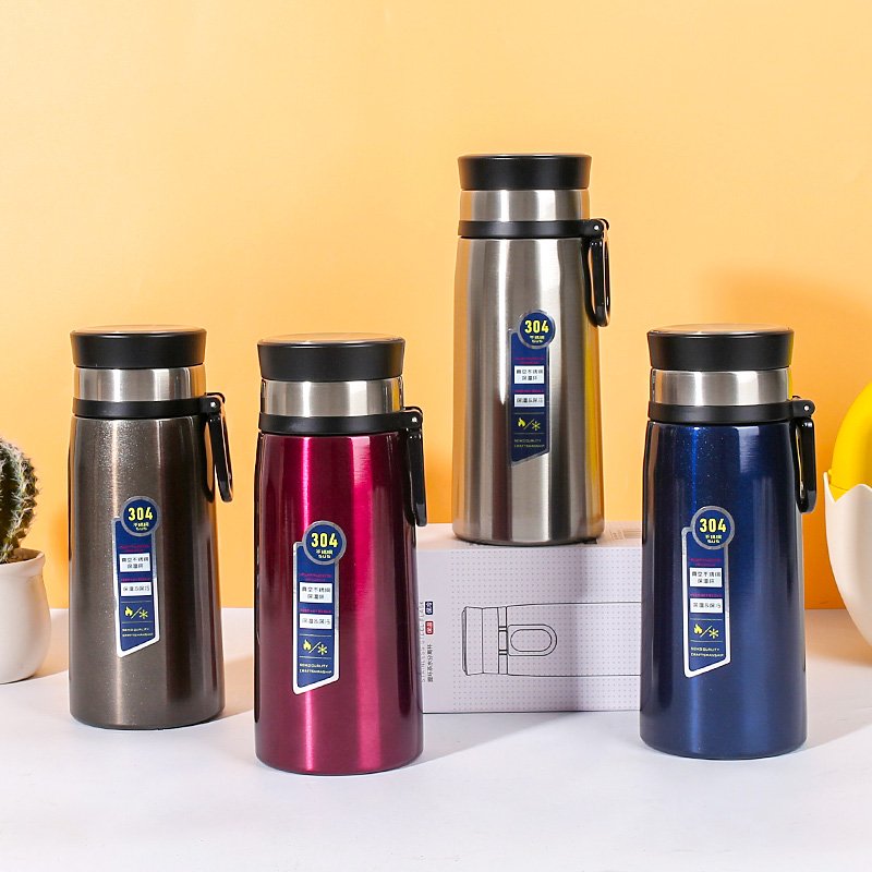 Bouteille Thermos Isotherme Lehua 8187 - 600ml avec Anneau de Transport