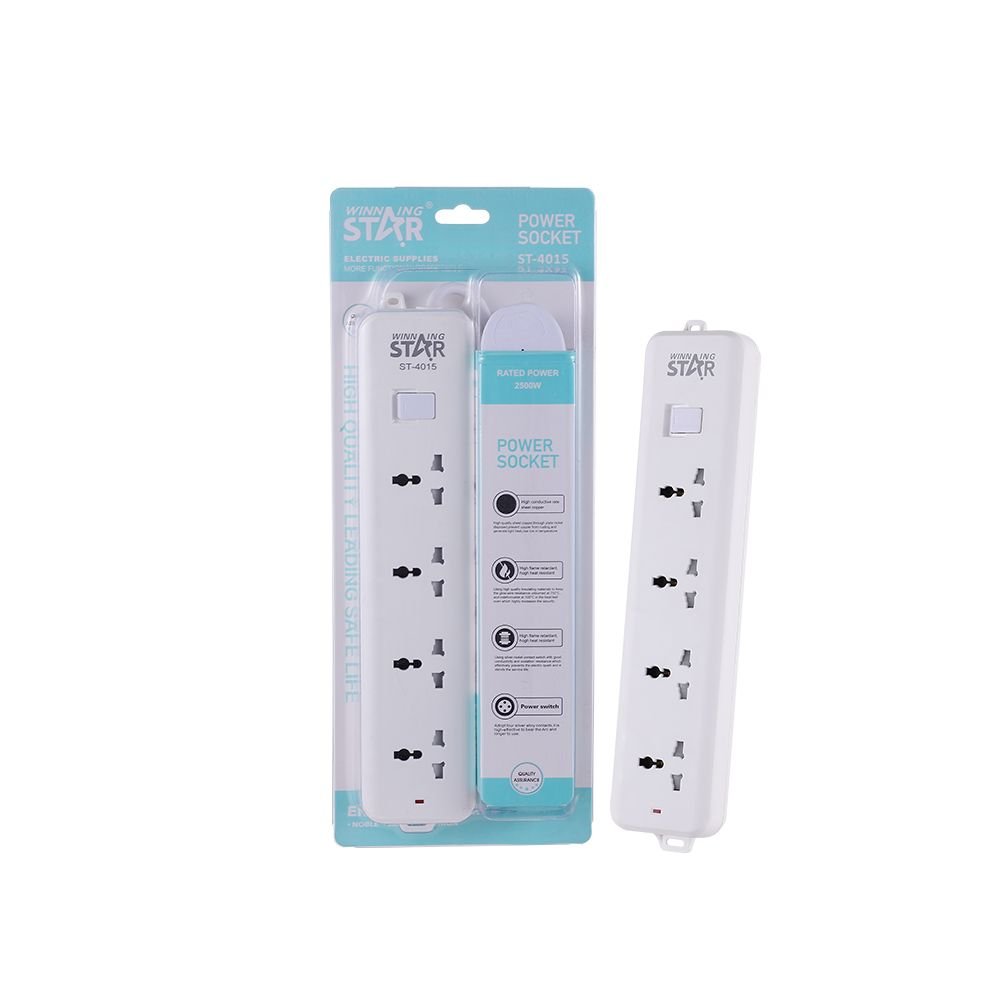 ST-4015 Multiprise Électrique Moderne Multi-Prises