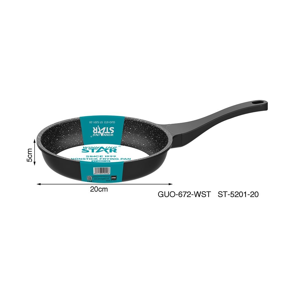 ST-5201-20 WINNING STAR Poêle à Frire en Aluminium Moulé Antiadhésive