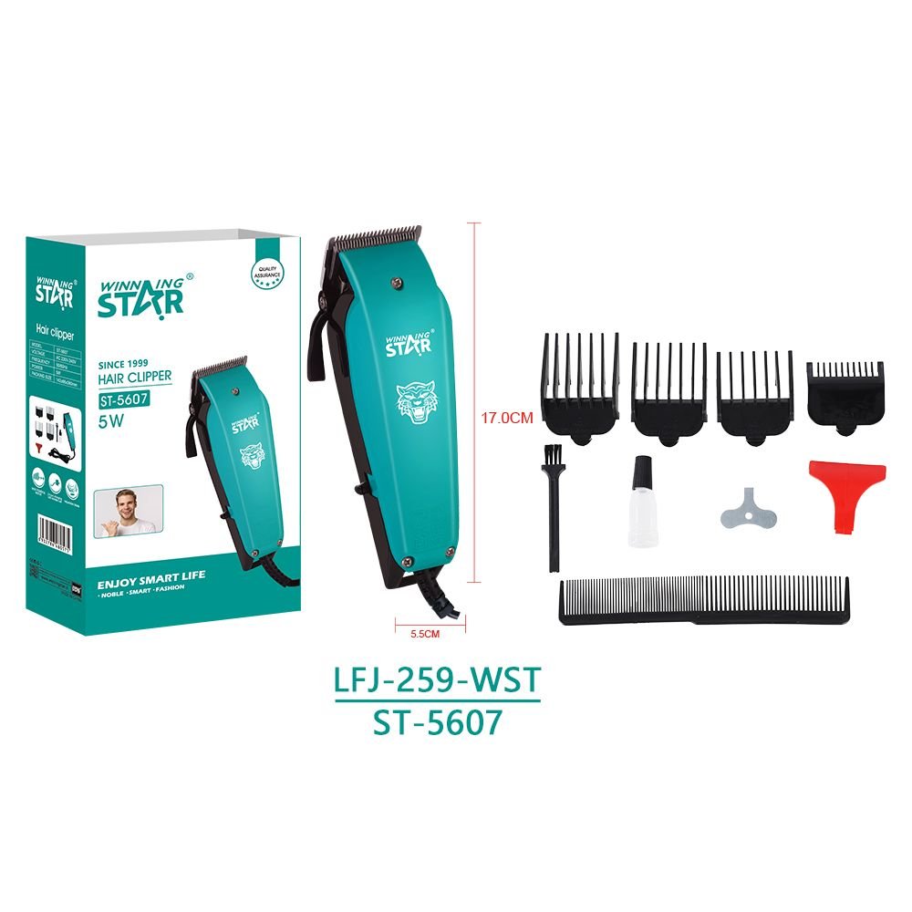Tondeuse à Cheveux Professionnelle avec Lame Électroplaquée en Acier Haut Carbone ST-5607