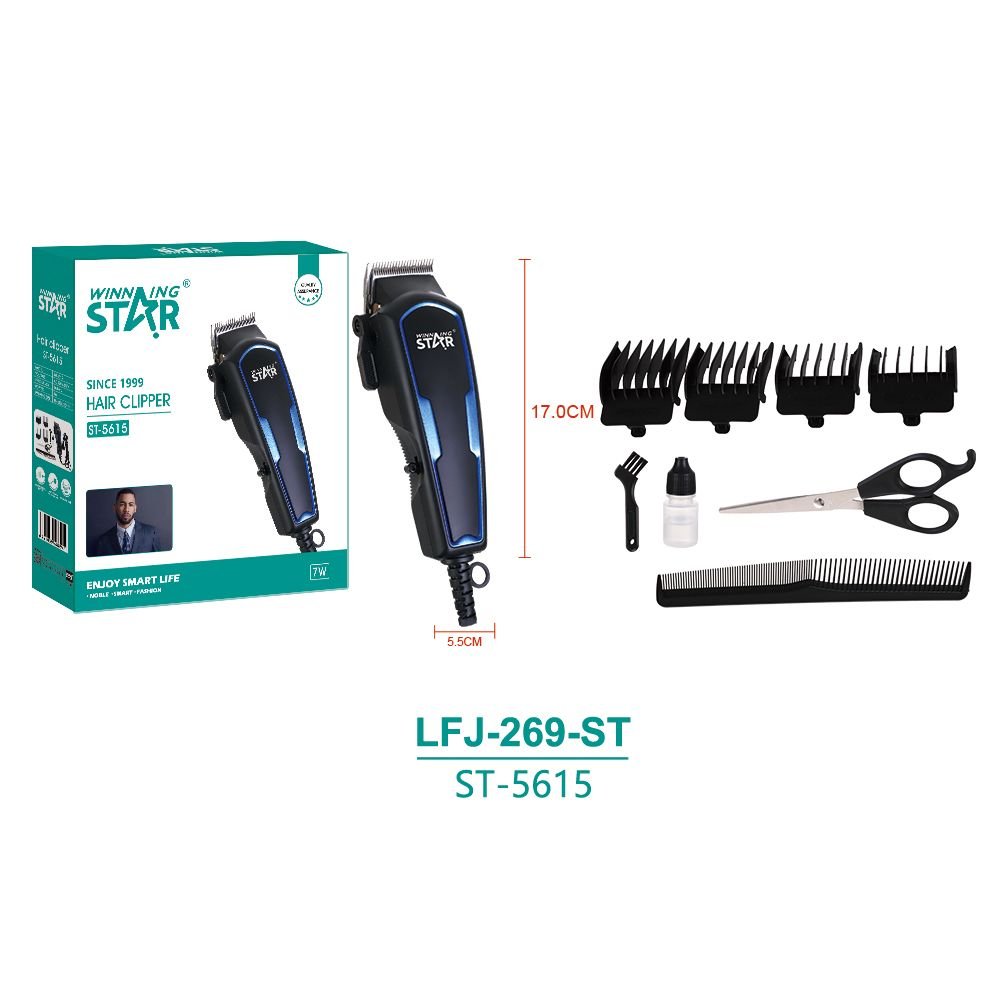 ST-5615 Tondeuse Barbe et Cheveux pour Homme - Machine Professionnelle pour Barbiers