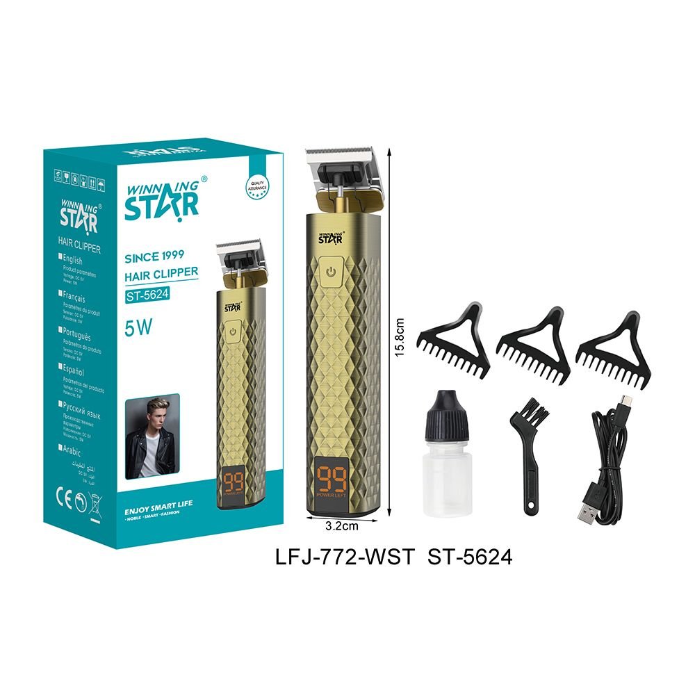 ST-5624 WINNING STAR Tondeuse à Cheveux Électrique DC5V 5W