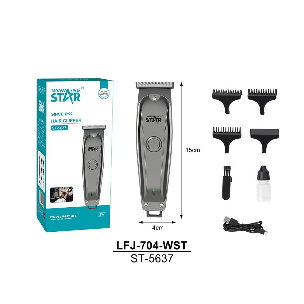 Tondeuse à Cheveux Sans Fil Rechargeable ST-5637 WINNING STAR - DC5V 3W