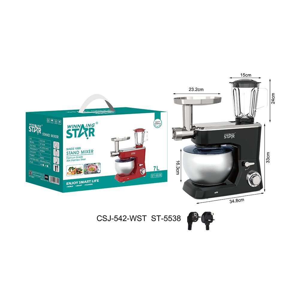 Robot Pâtissier sur Socle 1500W 7L - ST-5538