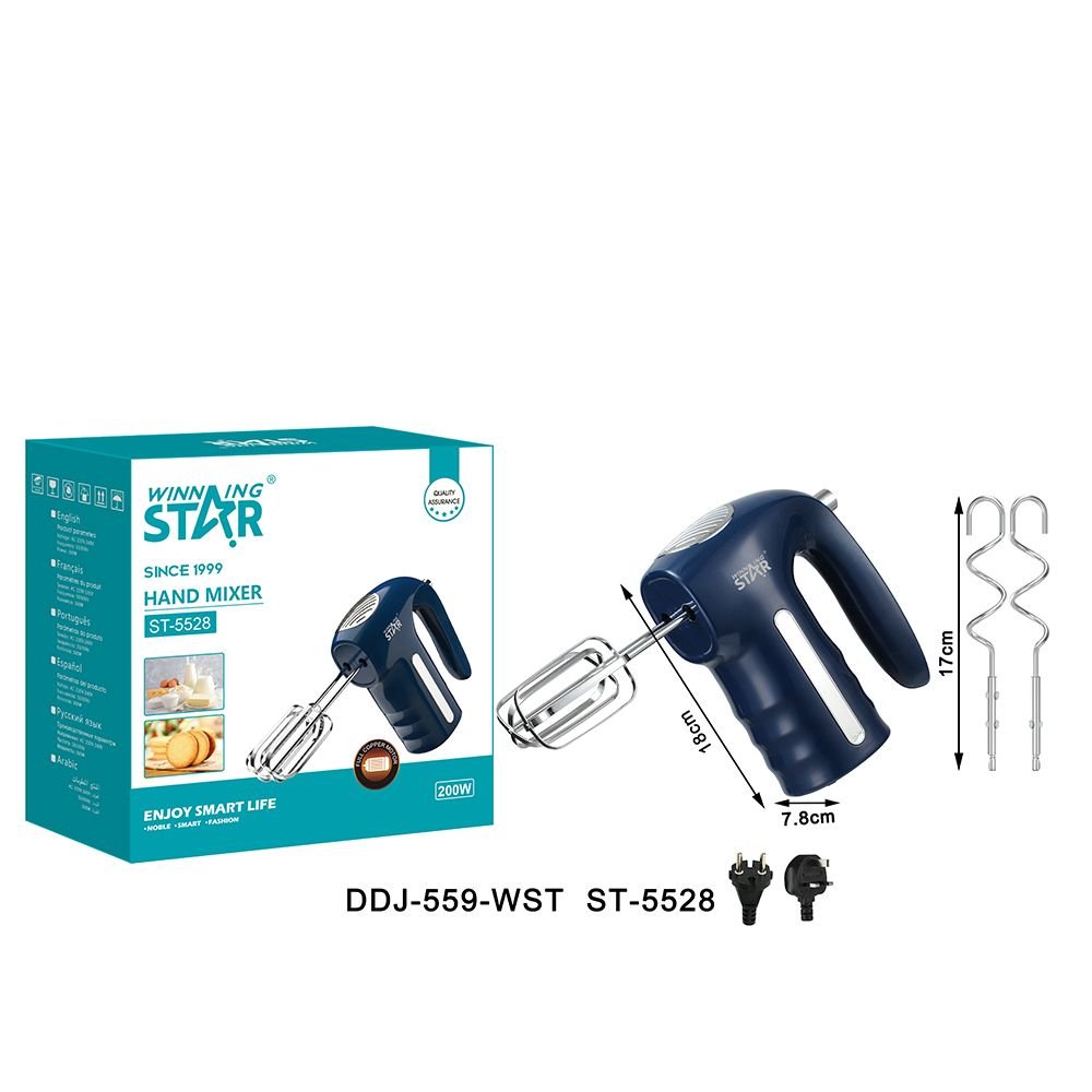 Batteur Électrique à Main ST-5528 - Mixeur Culinaire Professionnel