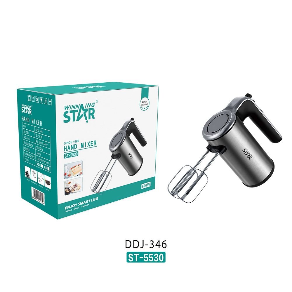 ST-5530 Batteur Électrique à Main Filaire 5 Vitesses - Fouet Mélangeur Professionnel