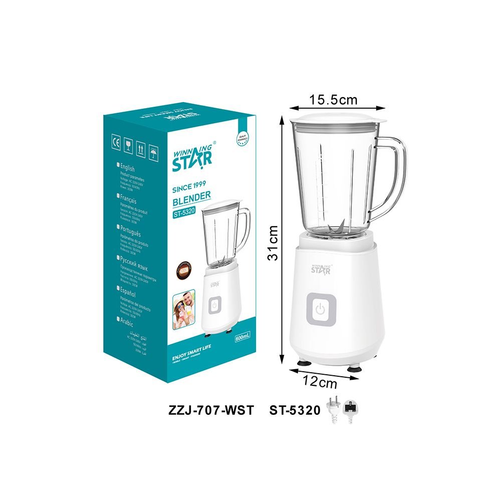 ST-5320 WINNING STAR - Blender Mixeur Électrique Multifonction 300W 600ml