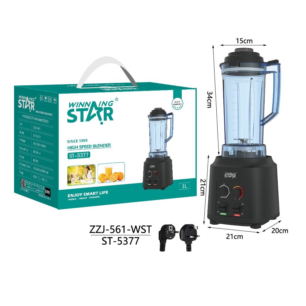 ST-5377 Blender Casse-Muraille 800W 3L - Machine de Cuisine Multifonction