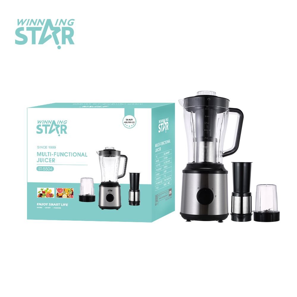 ST-5504 Extracteur de Jus 3 en 1 - Boîtier Inox Étanche et Résistant à l'Humidité