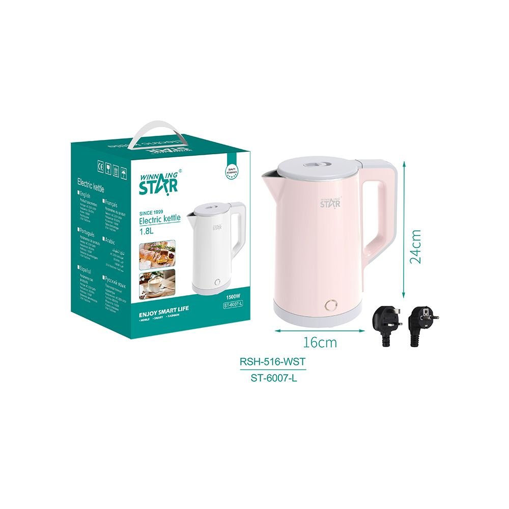 Bouilloire Électrique en Acier Inoxydable SS201 - 1,8L - ST-6007-L