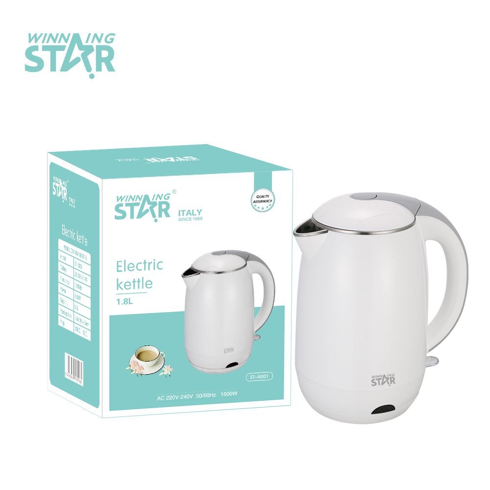 ST-6001 Bouilloire Électrique Inox 1,8L - Design Nouveau