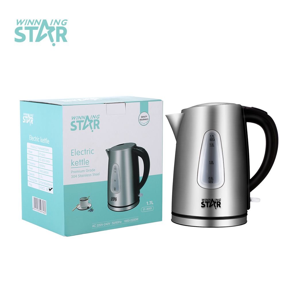 Bouilloire Électrique en Acier Inoxydable ST-6003 - 1.7L