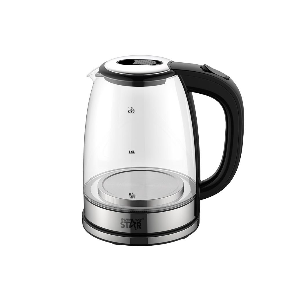 Bouilloire Électrique en Verre ST-6017 - Capacité Visuelle 1.8L