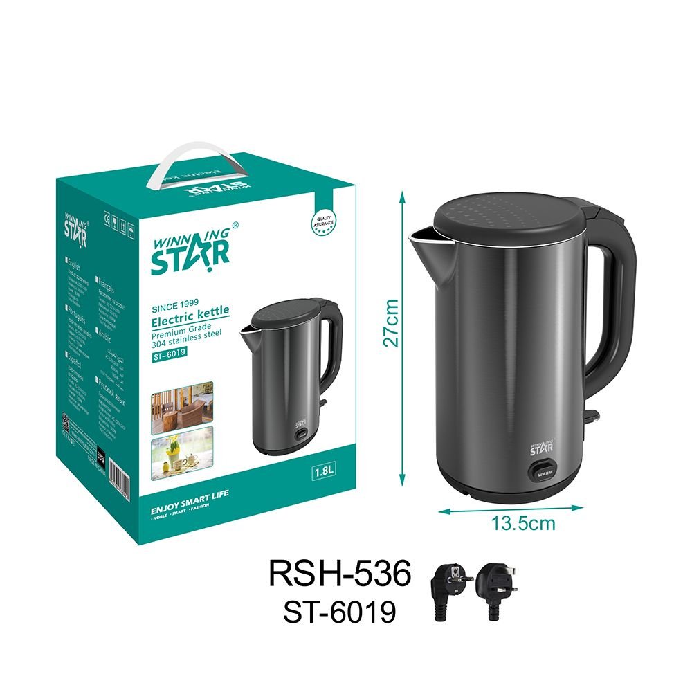 ST-6019 Bouilloire Électrique en Inox 304 - 1800W - 1.8L