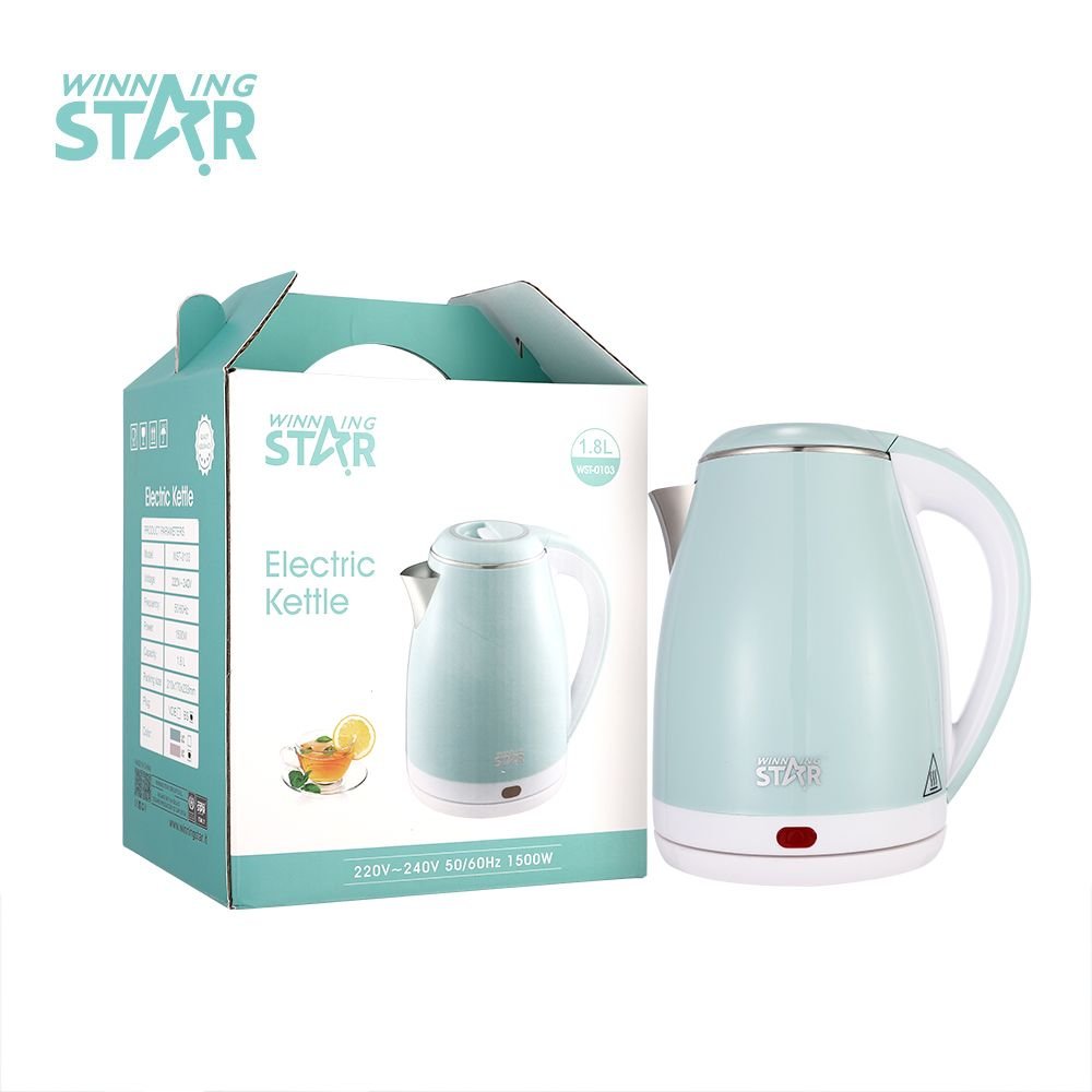 WST-0103 Bouilloire Électrique en Acier Inoxydable Double Paroi - Livraison Rapide