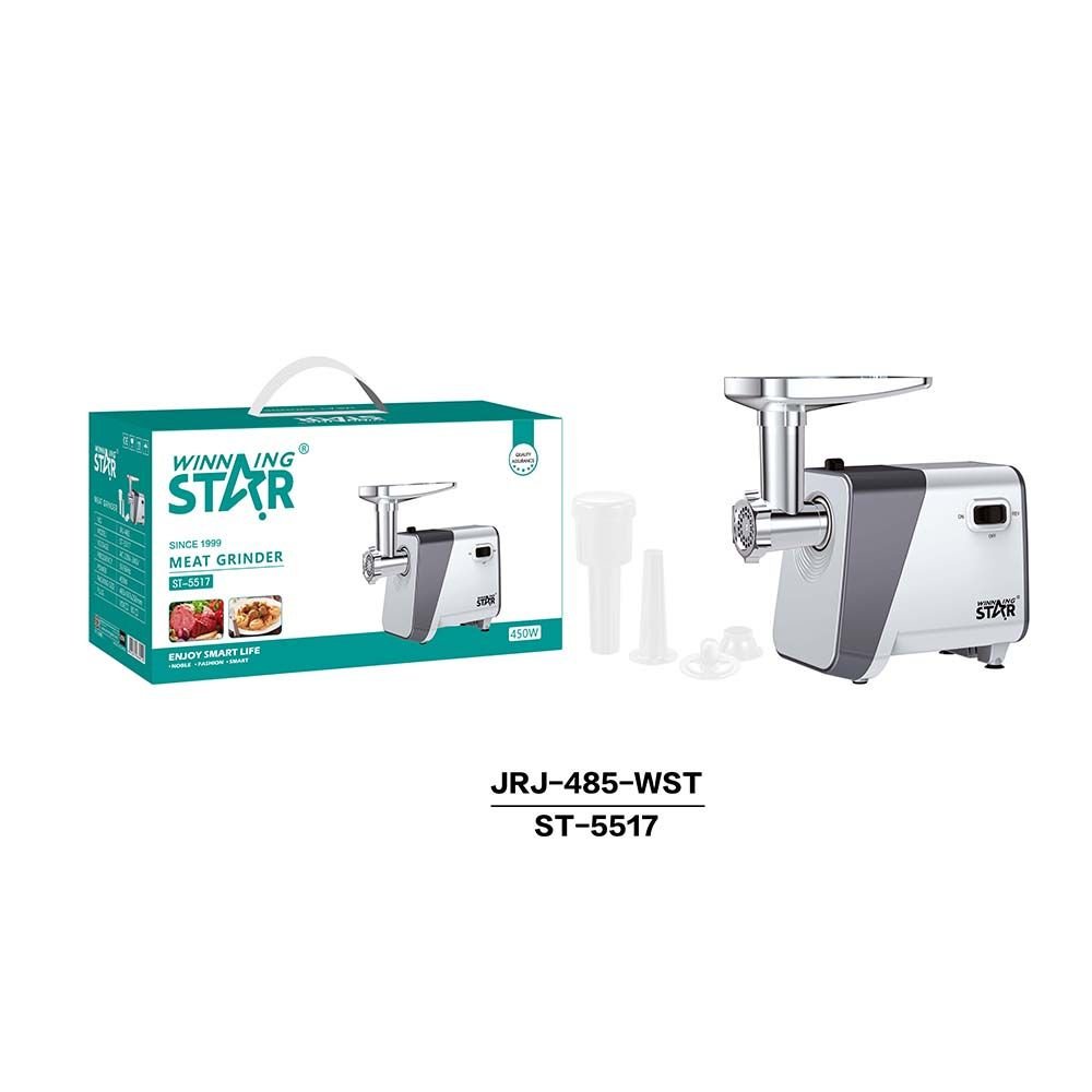 ST-5517 Hachoir à Viande Électrique 450W avec Poussoir à Saucisses