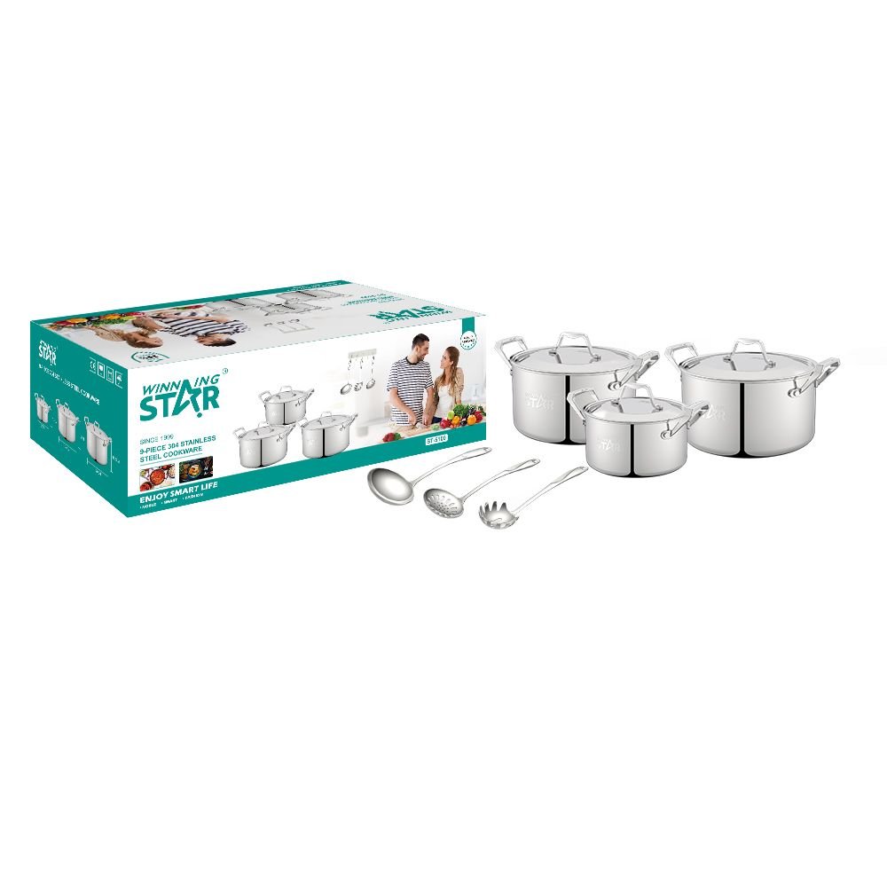 Set de Casseroles en Acier Inoxydable 6 Pièces ST-5100