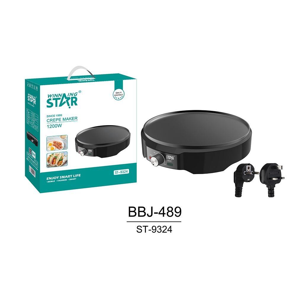 Crêpière Électrique Antiadhésive Multifonction ST-9324 - Appareil à Crêpes et Pancakes