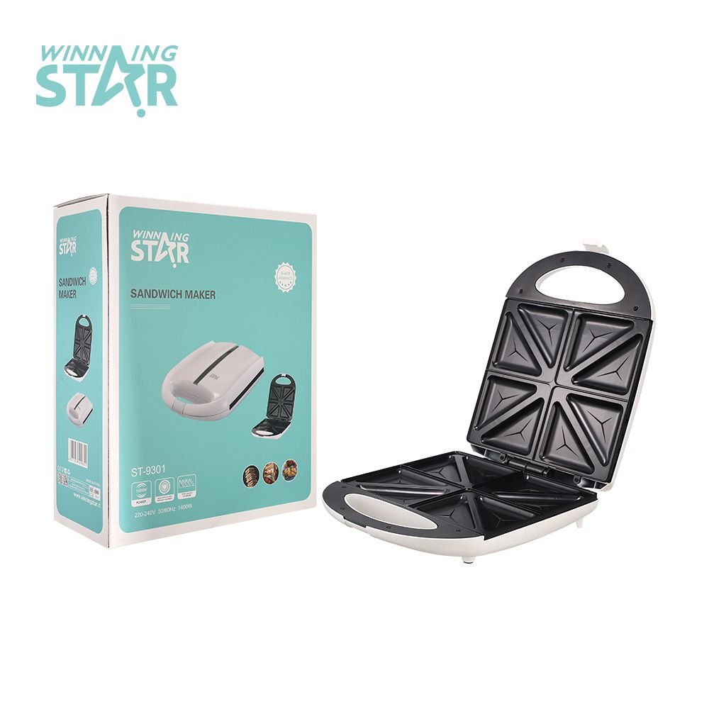 ST-9301 Grille-Pain Électrique 4 Tranches - Appareil à Sandwich Professionnel