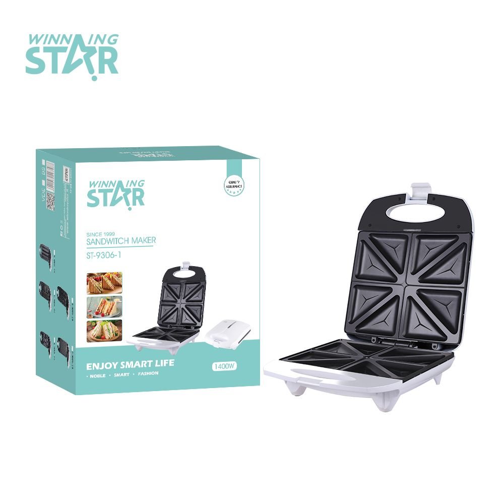 ST-9306-1 Appareil à Sandwich Électrique 1400W - Grille-Sandwich Professionnel