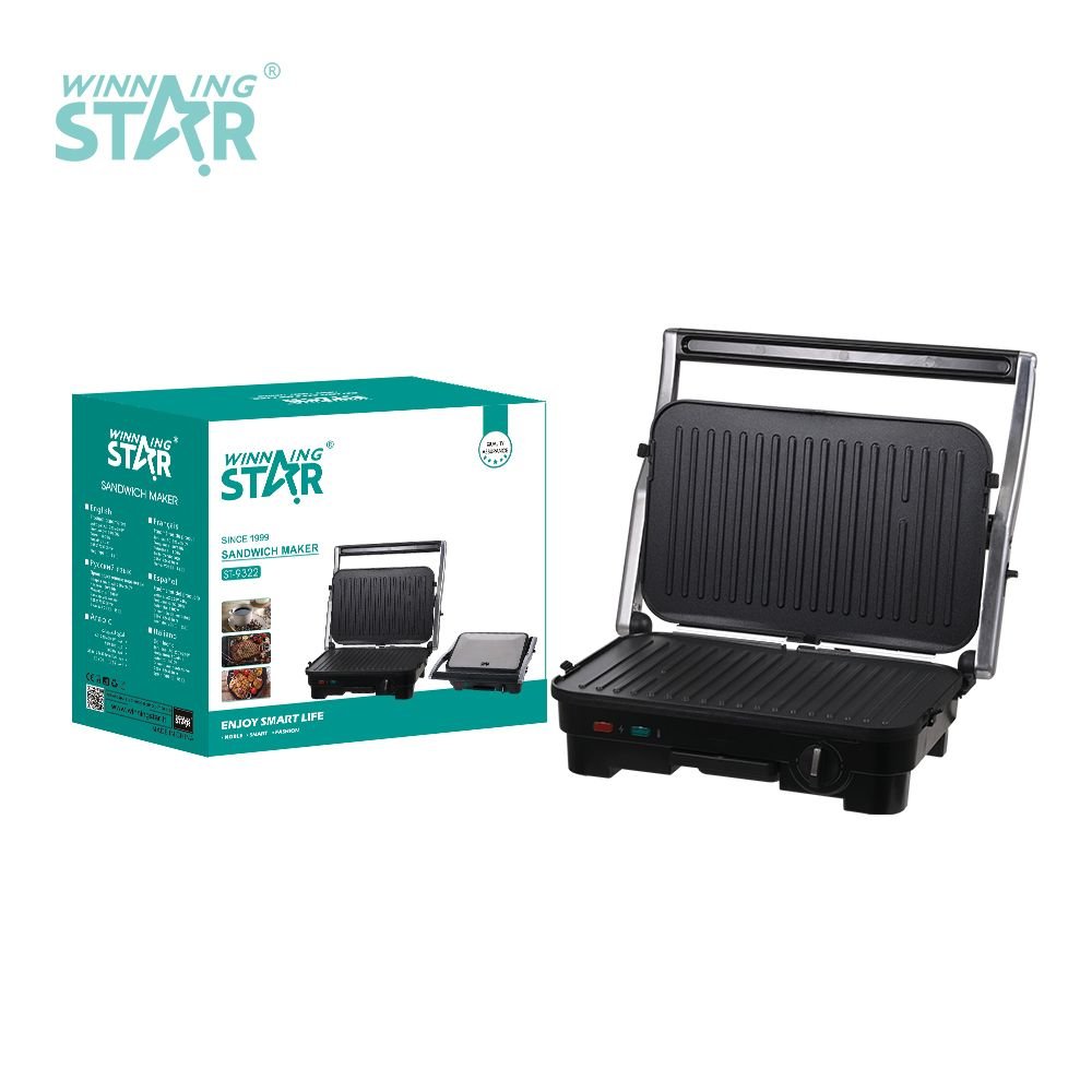 ST-9322 Appareil à Sandwich Électrique - Grill Panini Professionnel