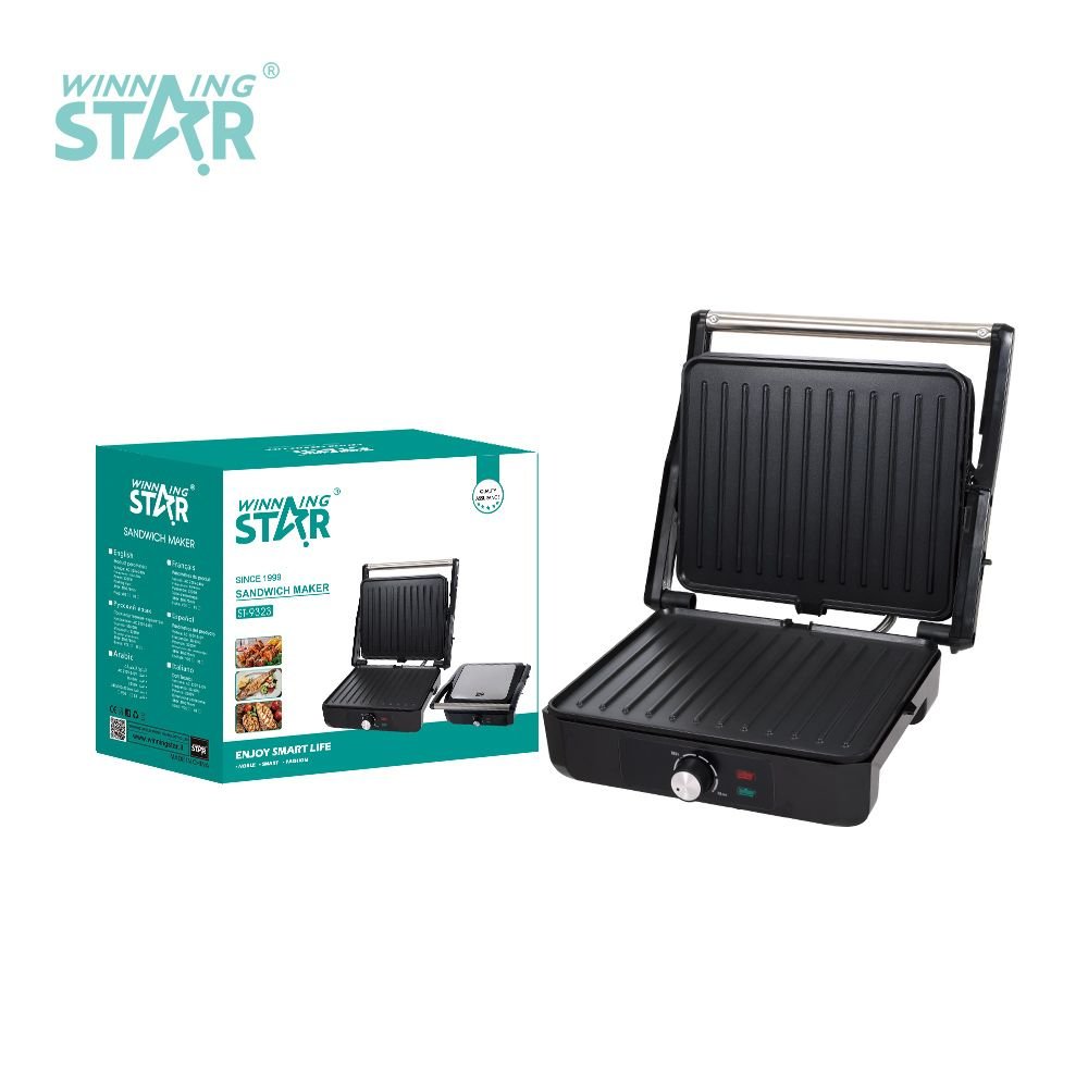 ST-9323 Appareil à Sandwich Électrique - Grill Professionnel 2200W