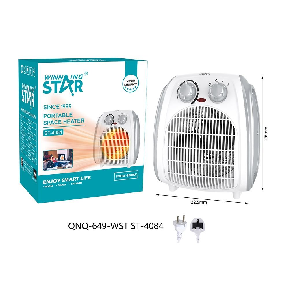ST-4084 Radiateur Électrique Portable 2000W - Chauffage d'Appoint