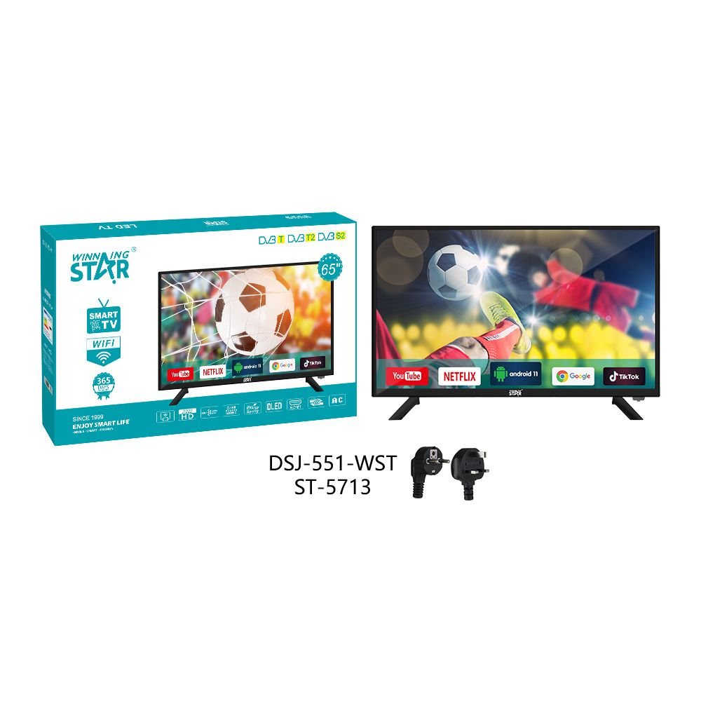 ST-5713 Téléviseur LED Intelligent 4K 65 Pouces