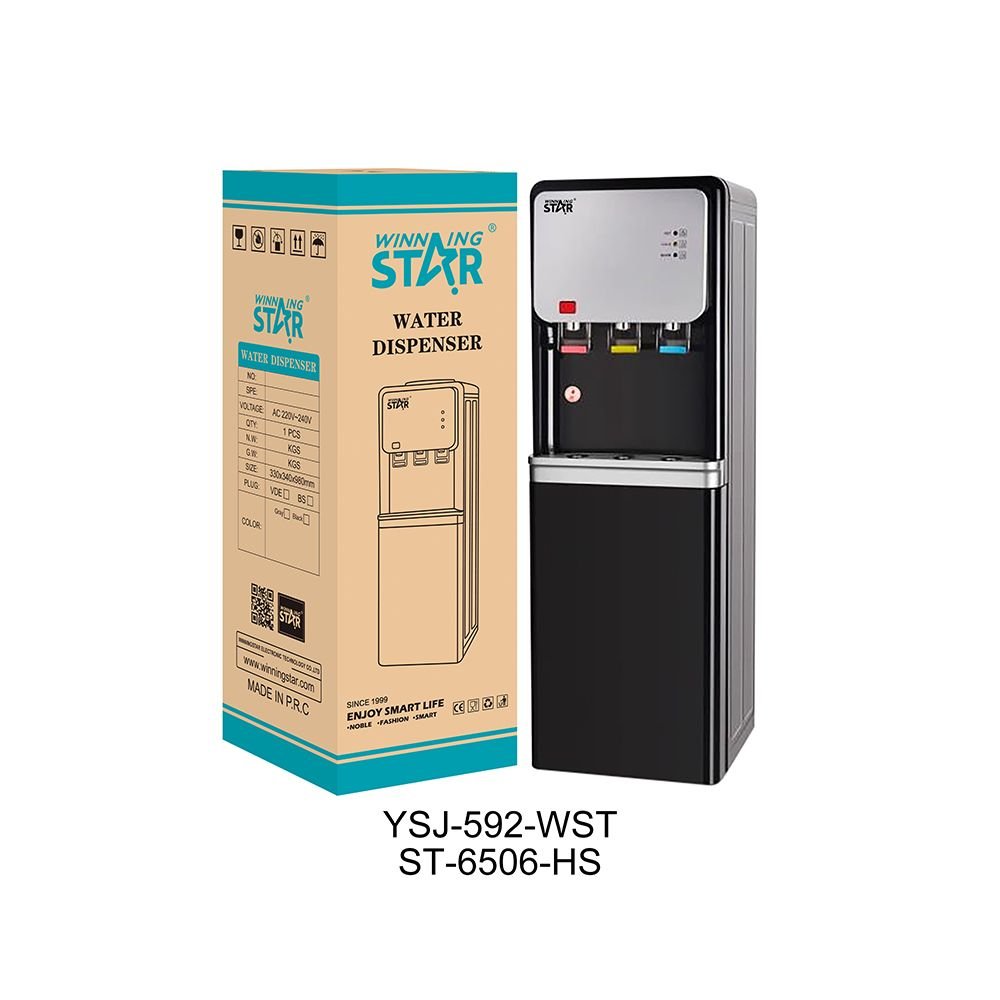 ST-6506-HS WINNING STAR Fontaine à Eau Verticale 550W - Chaude/Froide/Ambiante - Chargement par le Bas