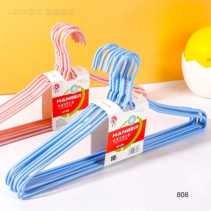 Cintre 808 Baocai - Lot de 50 pièces en acier au manganèse et PVC
