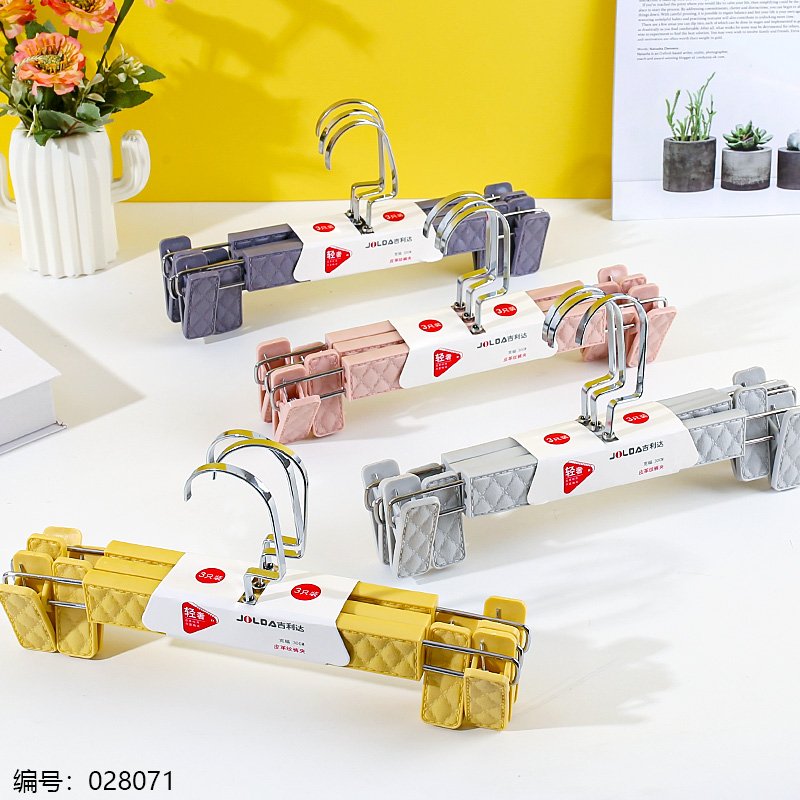 Pince à pantalon plate NX-029 - Clip crochet plat en acier renforcé (lot de 3 grips)