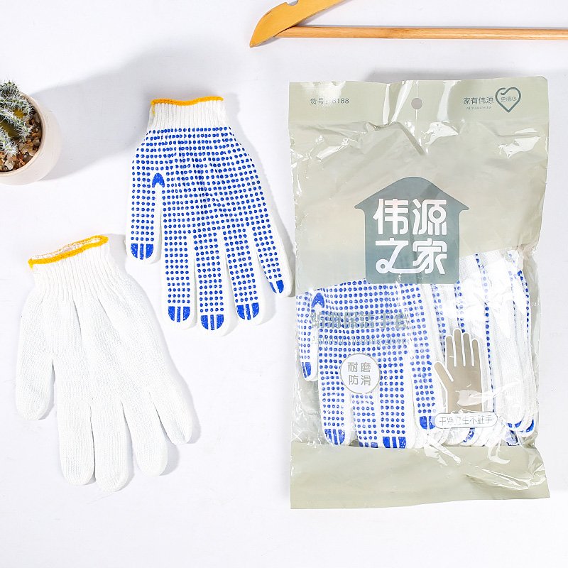 Gants de protection à 6 points enduits perles - Lot de 100 pièces