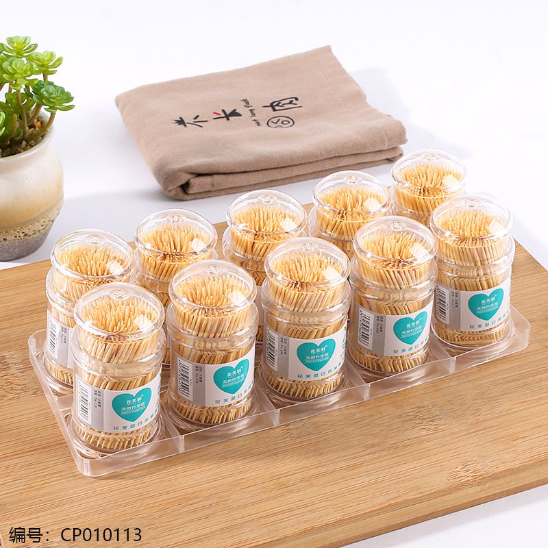 Cure-dents Petite Pagode 513 - Lot de 10 Paquets (400 pièces)