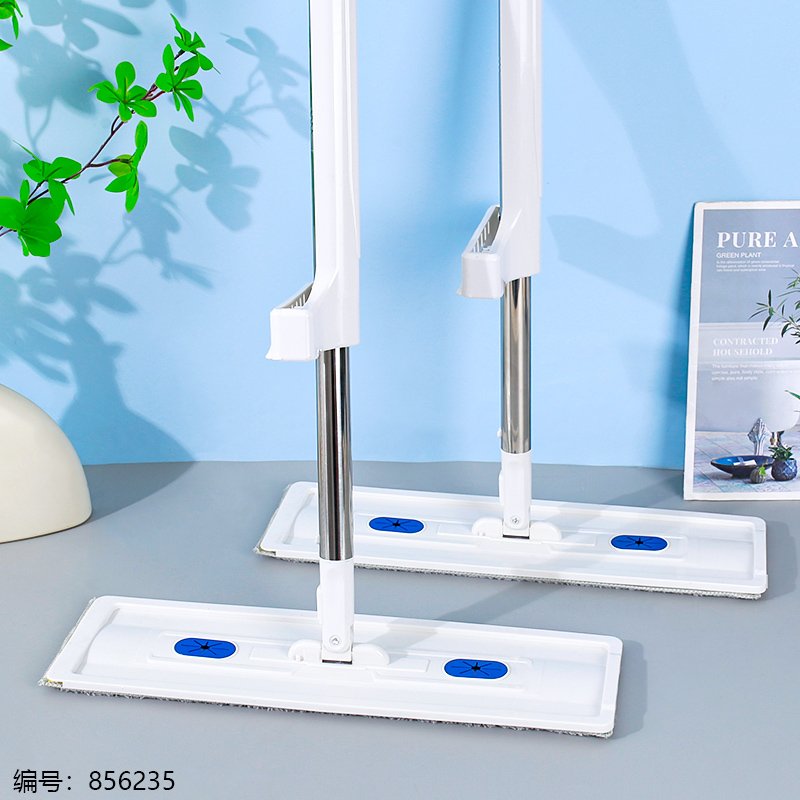 Balai Serpillière Auto-Essorant 42cm - Housse Blanche Simple